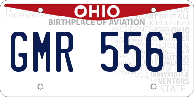 OH license plate GMR5561
