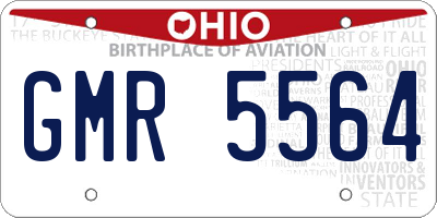 OH license plate GMR5564