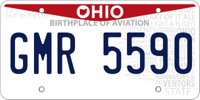 OH license plate GMR5590