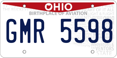 OH license plate GMR5598