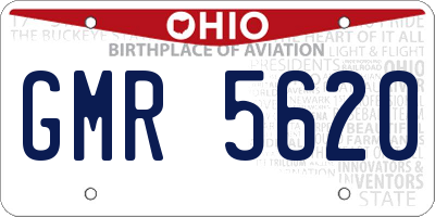 OH license plate GMR5620
