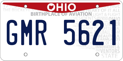OH license plate GMR5621