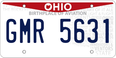 OH license plate GMR5631