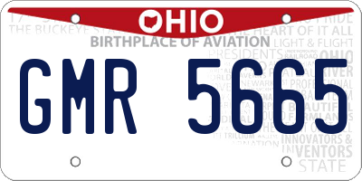OH license plate GMR5665