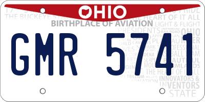 OH license plate GMR5741