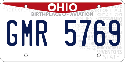 OH license plate GMR5769