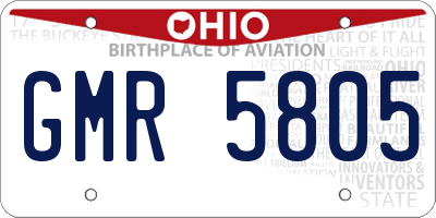 OH license plate GMR5805