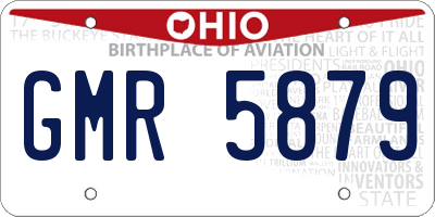 OH license plate GMR5879