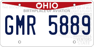 OH license plate GMR5889