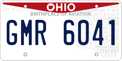 OH license plate GMR6041