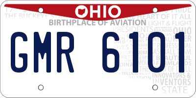 OH license plate GMR6101