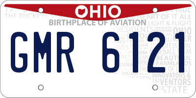 OH license plate GMR6121