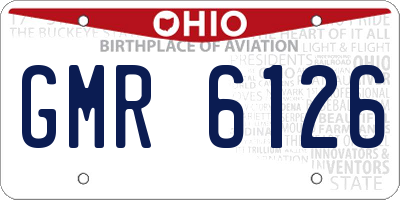 OH license plate GMR6126