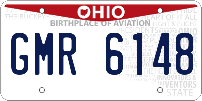 OH license plate GMR6148