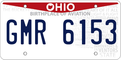 OH license plate GMR6153