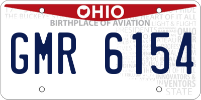 OH license plate GMR6154