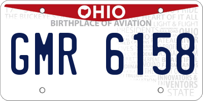 OH license plate GMR6158