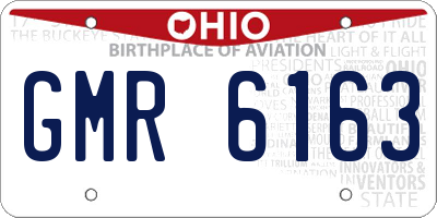 OH license plate GMR6163