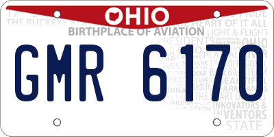 OH license plate GMR6170