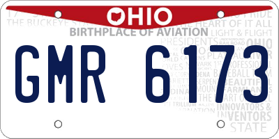 OH license plate GMR6173