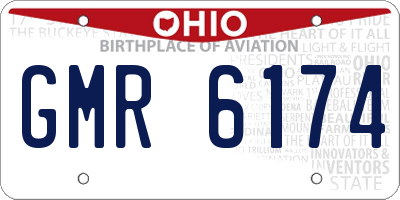 OH license plate GMR6174