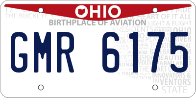 OH license plate GMR6175
