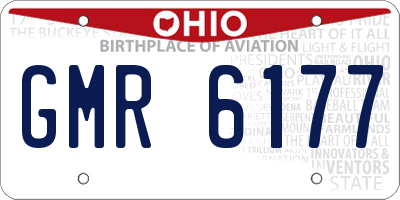 OH license plate GMR6177