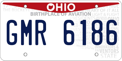 OH license plate GMR6186