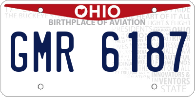 OH license plate GMR6187