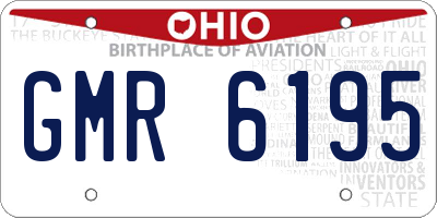 OH license plate GMR6195