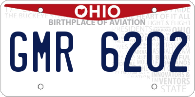 OH license plate GMR6202