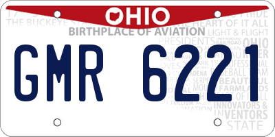OH license plate GMR6221