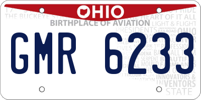 OH license plate GMR6233