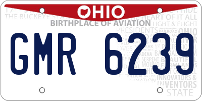 OH license plate GMR6239