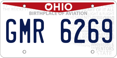 OH license plate GMR6269