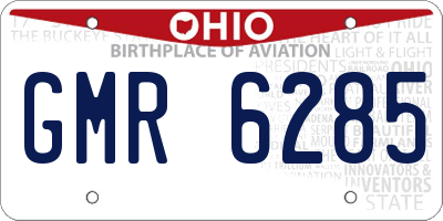OH license plate GMR6285