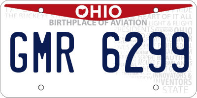 OH license plate GMR6299