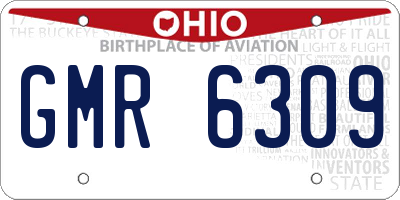 OH license plate GMR6309