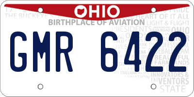 OH license plate GMR6422