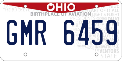 OH license plate GMR6459