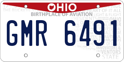OH license plate GMR6491