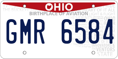 OH license plate GMR6584