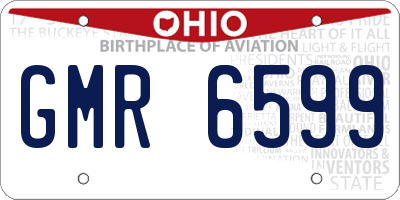 OH license plate GMR6599
