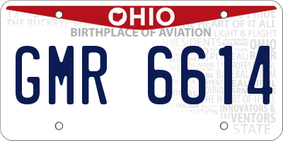OH license plate GMR6614