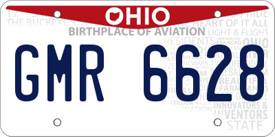 OH license plate GMR6628