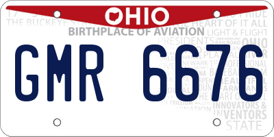OH license plate GMR6676