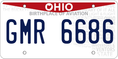OH license plate GMR6686