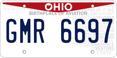 OH license plate GMR6697