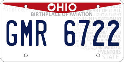 OH license plate GMR6722