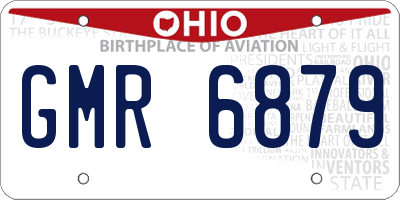 OH license plate GMR6879